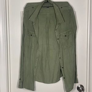Olive Green Button Up Shirt